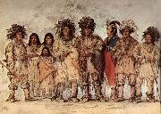 George Catlin Indian Tropp oil